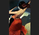 Bill Brauer Canvas Paintings - Salsa Dancers